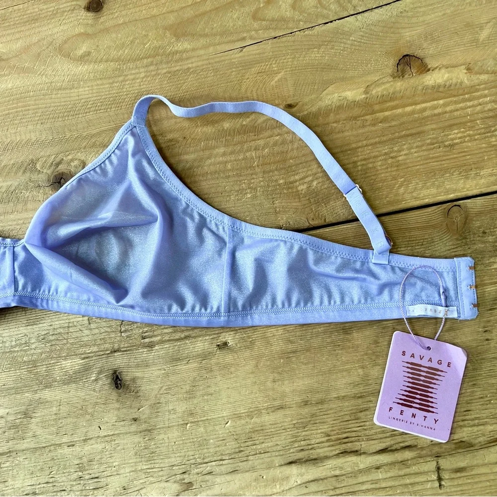 Savage X Fenty Lavender Glissenette Bralette Women’s Size XL - Picture 5 of 9